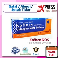XPRESS ! Kofiren DOS Obat Gatal Alergi Susah Tidur Koviren Cofiren Coviren Box Dus Tablet CTM Zet
