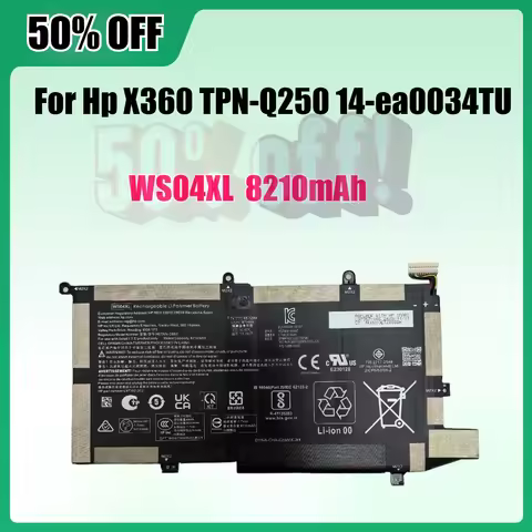 WS04XL Battery for HP Spectre X360 Convertible 14-EA L97357-005 Battery Replacement TPN-Q250 14-ea00