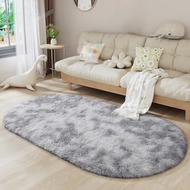 [November New Arrivals]  Plush Oval Area Rug 2.6x5.3ft - Soft, Easy-Clean Carpet for Bedroom & Livin