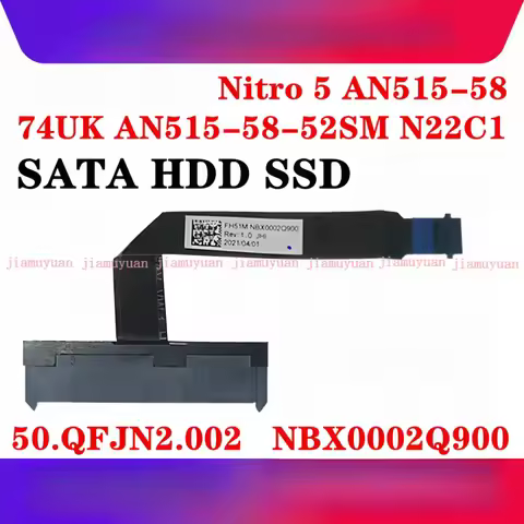 SATA HDD SSD Hard Drive Cable 50.QFJN2.002 NBX0002Q900 For Acer Nitro 5 AN515-58 N515-58-52SM N22C1 