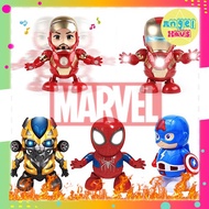 Dance Robot Super Hero Avenger Music Ironman / Bumble bee / Spiderman / The Hulk LED &amp; Music Dancing Toy Christmas Gift