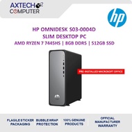 HP OmniDesk S04-0004D Slim Desktop PC ( R7-7445HS, 8GB, 512GB SSD, ATI, W11, HS+M365 )