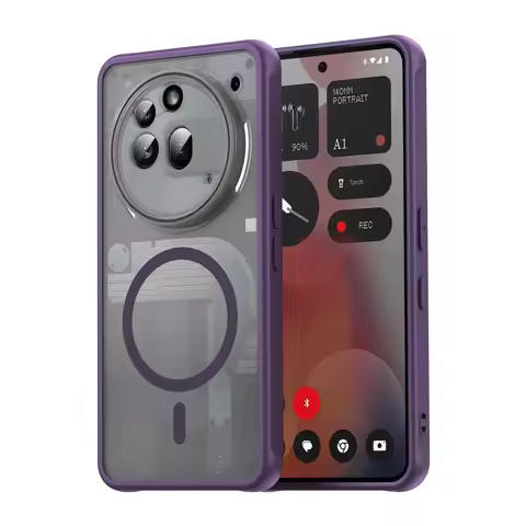 New Matte Transparent Anti-Shock Magnetic Case for Nothing Phone 3A Pro For Magsafe Wireless Charge 