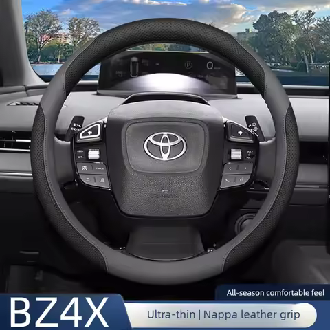 Leather Car Steering Wheel Cover for Toyota Bz4x 2025 2026 Accessories
