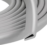 Rubber U Channel Edge Trim, Door Seal Strip, Fits Edge up to 1/16 Inch (1. 6mm) U Shape Weather Stri