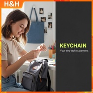 【H&H】 1 PCS Blank Album Mini CD Case Key Chain For DIY Backpack Hanging Decor Keychain Pendant