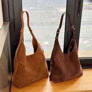 READY TO SHIP DUPE Fabrique Duomo Medium NO BRAND Hobo Bag in Top Grain Suede hg