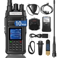 JT-3988 ham Radio Walkie Talkie 10Watt Handheld Dual Band Two Way radios Long Range, 2600mAh Type-c