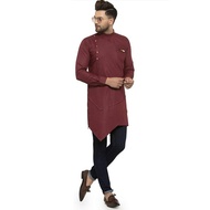 MEN FASHION LONG KURTA JIPPA WEDDING/DINNER BAJU MELAYU COTTON POLYESTER (READY STOCK 5 DAYS DELIVER