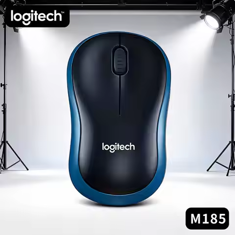 Original Logitech M185 Wireless Mouse Plug and Play Setup Optical Sensor Comfortable Grip PC Mac Lap