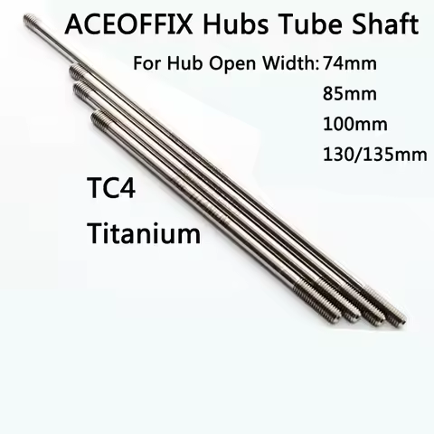 ACEOFFIX Bike Front Hubs Tube Shaft Titanium 74/85/100/130/135mm for Brompton for Brompton k Folding