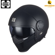 CYRIL OP12A WARRIOR Modular Motorcycle Helmet Full Face Open Face Convertible Combination Half Helmet Cruiser Retro Biker