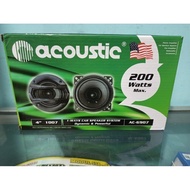 Speaker Coaxial Acoustic 4 Inch Mobil Pintu 200 W Watts 4" 4 In