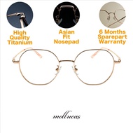 Frame Kacamata -Pria/Wanita - Minus/Silinder/Plus - Mollucas Longkana CK843 C1 Gold