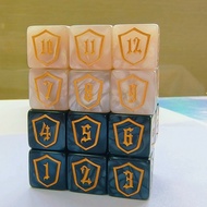 Six Sided Dice – D6 Shield Loyalty Pattern Board Game Dice ( 10 piece)