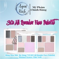 3CE All Rounder Face Palette 7-pan Multi-Purpose Eyeshadow Palette [Minimal Science - Pale Veil]