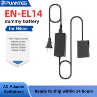 PUANTES EN-EL14 Dummy battery (us) AC 3-piece set DC matching Nikon FOR Nikon D3100 D3200 D3300 D510