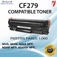 Vision 11 Compatible Laser Toner 79A / CF279A / CF279 / 279A CF-279A CF-279 Compatible Toner Cartrid