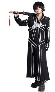 SAO Anime Sword Art Online Kirito Cosplay Costume