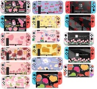 多款 OLED/Switch Case/Cover/Dock Cover 保護殼/保護套/底座殼/MON貼/菇套/機座/ 卡通/趣味/生果/水果/CHERRY/車厘子/芝士/花/玫瑰花/蝴蝶/bugs