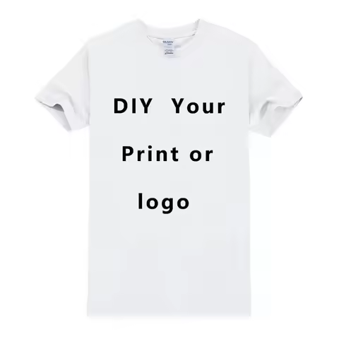 EU size 100_ pure cotton custom 2D T-shirt front and back team school uniform store logo text photo 