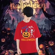 (24 Hours Delivery)Halloween T-Shirt Children's Halloween Horror Flying Ball Short Sleeve Happy A2