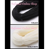 BENANG TALI PP CHINA 3 MM {200 GRAM} (COLOUR OPTION : BLACK & WHITE) BENANG KAIT CROCHET