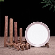 BUCKS Easels Multifunction Picture Bracket Wooden 3-7inch Plate Holder