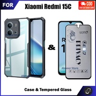 Xiaomi Redmi 15C 2-in-1 Case poco C85 Softcase Fusion + Anti-Scratch Full Cover