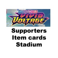 Pokemon TCG Vivid Voltage - Supporters, Items, Stadiums cards