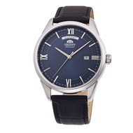 Orient Men's Contemporary Automatic Blue Dial Black Leather Strap Watch RA-AX0007L0HB