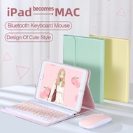 For iPad mini 6 case with Keyboard For iPad mini 6th Generation 2021 Bluetooth Keyboard mouse Cases Cover casing