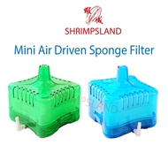 aquarium set [SHRIMPSLAND] Aquarium Mini Air Driven Biochemical Sponge Filter With Active Carbon