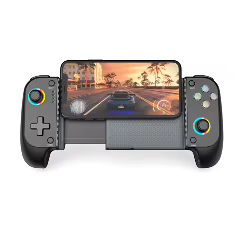 Mobile Game Controller for iPhone and Android with RGB Light,Support Play PS Remote Play, Xbox Cloud