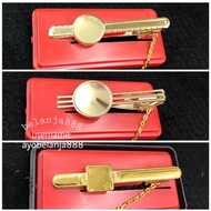 Tie Clip Tie Clip Tie Clip Gold Brass Chain PREMIUM