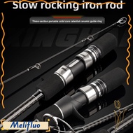 MELIFLUO Travel Jigging Rod, 1.83-1.91m 3-Piece Carbon Rod, High Performance 6000g Max Load Ceramic 