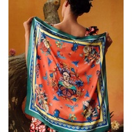 Frida Kahlo Butterflies And Figurative Print Scarf/Shawl