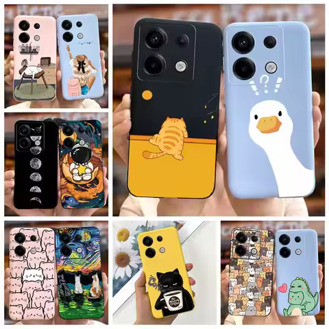 For Xiaomi Poco X6 Pro Case New Fashion Cartoon Cover Soft Silicone Phone Case For Xiaomi Poco X6 Po