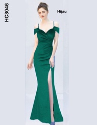 Long Dress Duyung Beludru Stretch HC3046