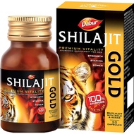 Dabur Shilajit Gold 20 Capsules - STRENGTH.STAMINA.POWER.VITALITY. PREMIUM VITALITY AYURVEDIC