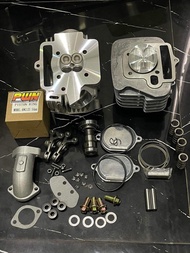 ชุดเสื้อฝาwave100ลูก54/4วาล์วพร้อมลูกสูบแต่งปาดหลบวาล์ว4วาล์วปลอกสูบใส่แคร้งเดิมไม่ได้ต้องขยายแคร้ง