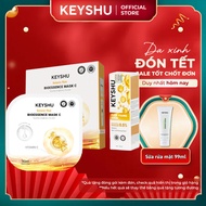 KEYSHU Skin Whitening Combo Includes 1 Box of Vitamin C Mask and 1 Ever Young Serum