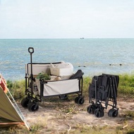 兩用椅型露營推車 奶茶 黑色 兩色可選 摺疊手推車 拉桿車