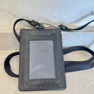 Prada 掛頸證件套 (全新) Saffiano Leat...