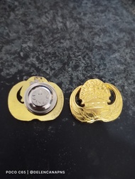 Pin korpri bahan cor untuk P3K PNS ASN warna emas tidak luntur