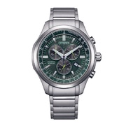 Citizen Chronograph GMT Eco-Drive Green Dial Men's Watch AT2530-85X