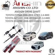 #ANSHIN#DRIVE SHAFT TOYOTA ESTIMA ACR55 2.4 4WD,ALPHARD/VELLFIRE ANH25 2.4 4WD (U-TO980007HD/U-TO983