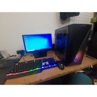 Pc fullset office Graphic design i3 gen 4 ssd 256gb ram 4gb