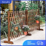 Antiseptic Wood Fence Garden Fence Outdoor Courtyard Partition Retractable Lattice Vegetable Garden 