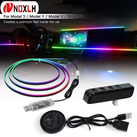 Symphony Car Atmosphere Light Automatic OFF Module 30 Seconds Glove Box USB Expansion Dock Ambient L